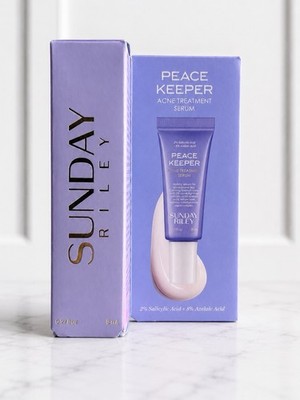 Sunday Riley Peace Keeper Acne Treatment Serum 8ml 0.27oz NIB Travel Size