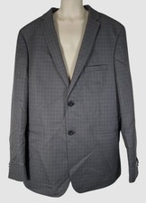 Michael Kors Kid's Boy's Gray Windowpane Stretch Sport Coat Suit Jacket Size 18R