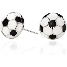 Sports Earrings, Hypoallergenic Soccer Earrings for Sports Fan Sport Lovers Part