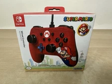 PowerA Nintendo Switch Wired Controller Super Mario Edition Red 10ft Cable - NEW