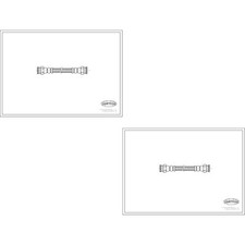 2x CORTECO Bremsschlauch Hinterachse passend für Fiat 500 312_ 1.2 1.4 312 0.9