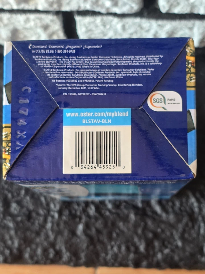 Botella deportiva Oster MyBlend 20 oz botella licuadora sin BPA BLSTAV-BLN nueva en caja Foto 3 de 4