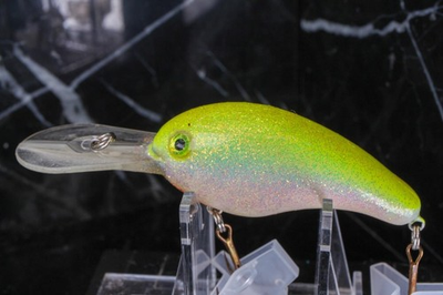 #ad BANDIT LURES Crankbait Chartreuse PLASTIC FISHING Lure $11.99