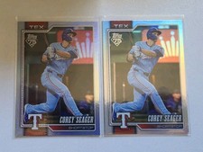 (2) 2026 Topps Series 1 - Corey Seager #96 Rainbow Foil baseball rangers mlb
