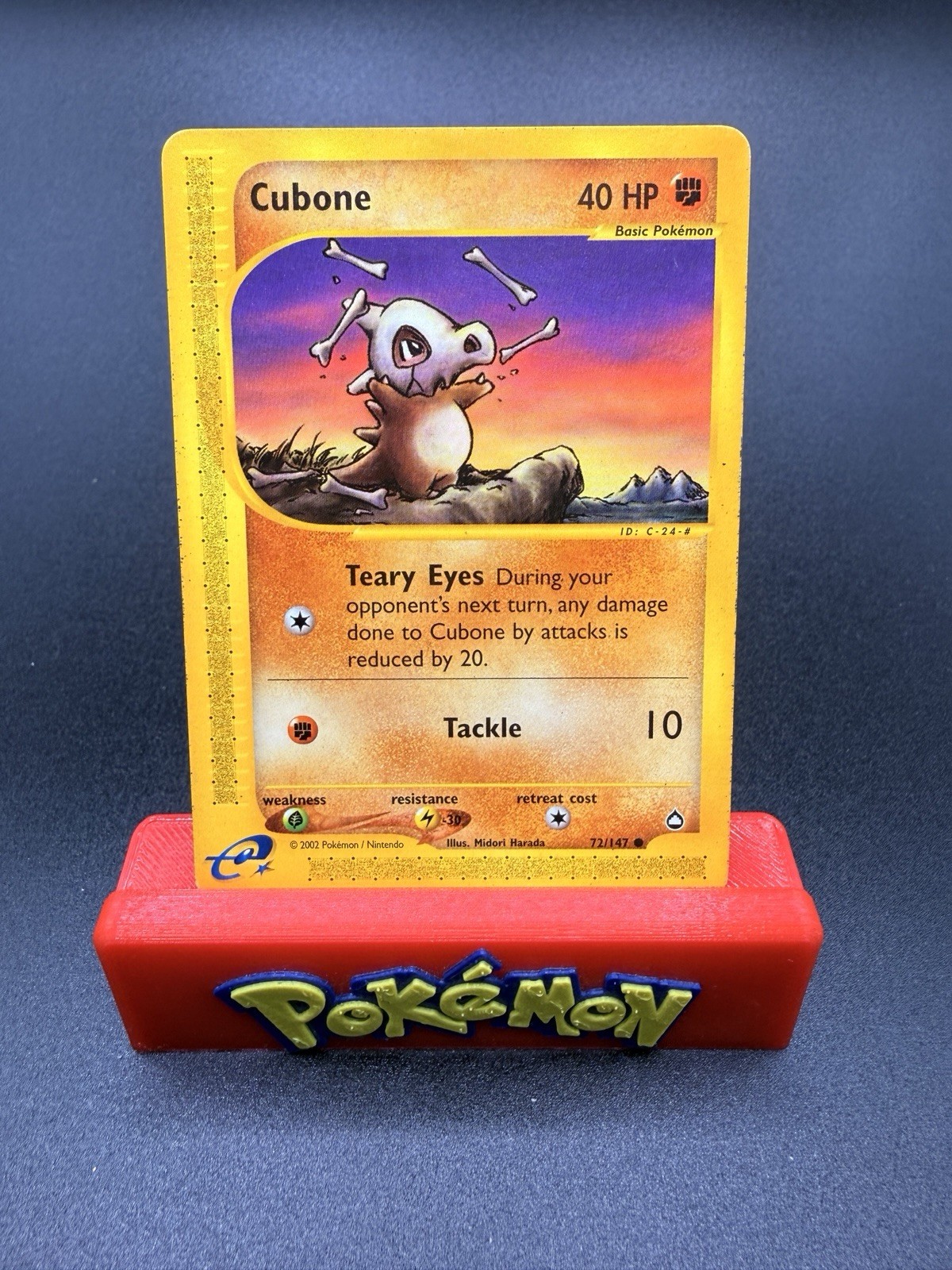 Cubone 72/147 2002 Aquapolis Pokemon Card TCG Vintage WOTC NM