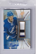 2016-17 SPx Rookies Gold #RBP Brayden Point PATCH Autograph 46/99 Lightning