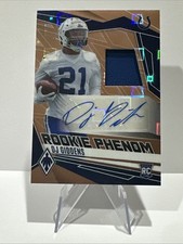 2025 Panini Phoenix DJ Giddens Rookie Phenoms Jersey Auto Bronze Pandora /199 RC