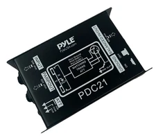 Pyle PDC21 Premium Direct Injection Audio Box 1/4” Connector Hum Eliminator NEW