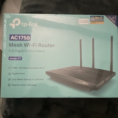 TP-LINK Archer C7 AC1750 Dual-Band Mesh Gigabit Router 4-Port USB 2.0 Black