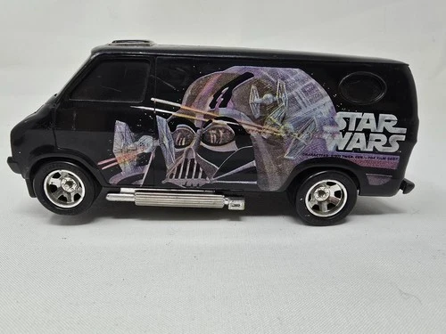 Black Darth Vader Van Star Wars 1977 Kenner G Mill Vintage Toy Car (No Rip Cord)