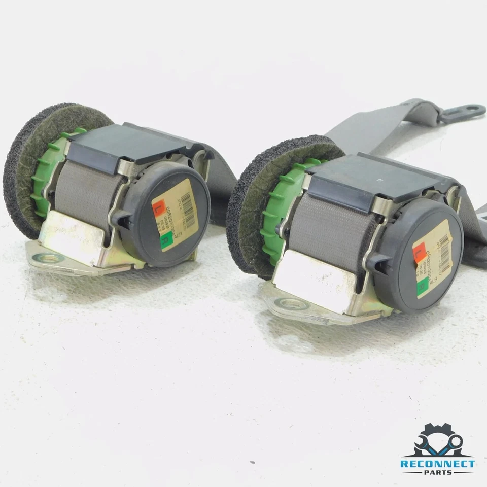 BMW 328xi E92 2007 conjunto retractor cinturón de seguridad trasero izquierdo y derecho gris OEM Foto 2 de 4