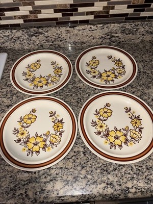 VTG-Homer Laughlin Mountain Meadows-dinner Plates-4( T7)