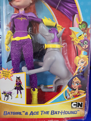 Mattel DC Super Hero Girls Batgirl & Ace 6in Doll Set Unopened, GFX19