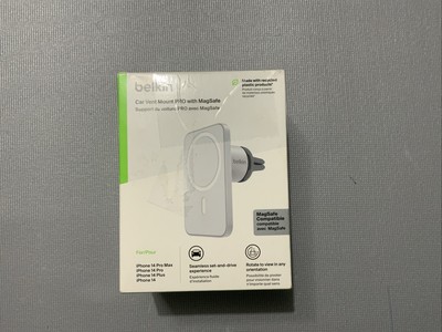 Belkin P-WIC002 PRO Car Vent Mount with MagSafe for Apple iPhone 14/15/16 - Gray