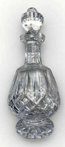 VINTAGE Waterford Crystal~  Lismore Footed Brandy Decanter with stopper!