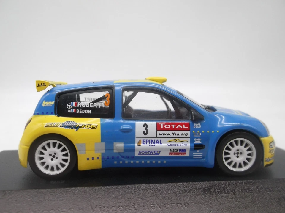 1/43 Rallye Alsace-Vosges 2006 Renault Clio S1600 #3 Robert-Bedon IXO/Altaya - Photo 3/4