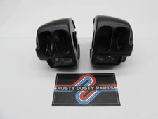Set of Harley-Davidson Genuine Stock 1996+ Black Handlebar Switch Housings
