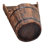 Creative Bucket Shape Flower Pot Fence Ornament Plant Display Pot for Garden