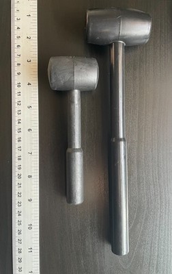2 robuste Kunststoff Hämmer/Schlägel, Flughafensafe, Reise/Camping Zubehör, schwer