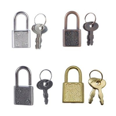 5Pcs Portable Suitcases Locker Securing Lock With Key Diary Padlocks Key Lock