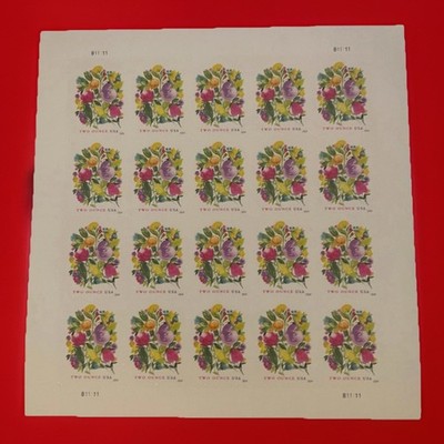 2024 USPS SHEET OF 20 TWO OUNCE STAMPS WEDDING BLOOMS 1.07¢