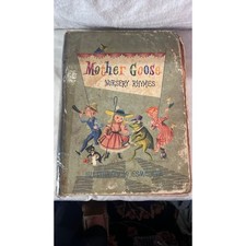 Vintage 1958 Mother Goose Nursery Rhymes Esme Eve Grosset & Dunlap Hardcover