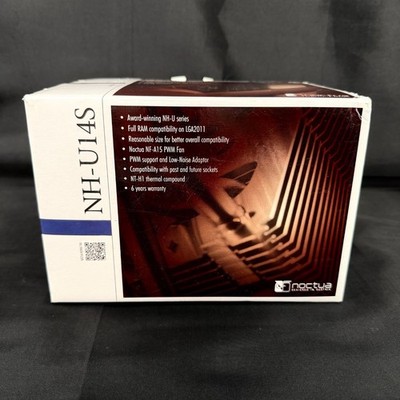Noctua NH-U14S Premium U-Type CPU Cooler w/NF-A15 140mm Fan Brown NEW OPEN BOX!