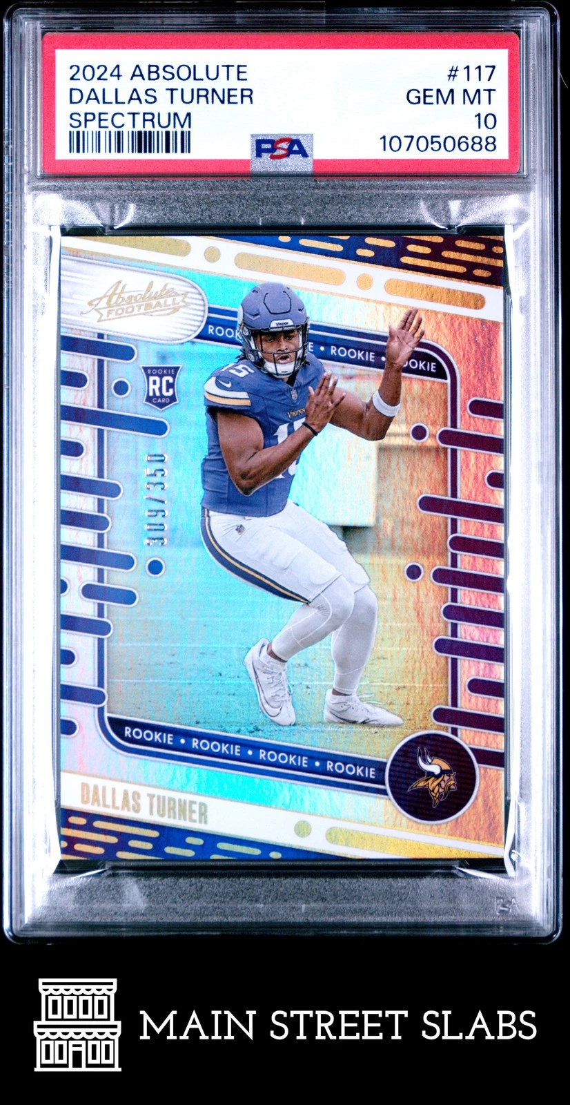 Dallas Turner Panini Absolute #117 Spectrum