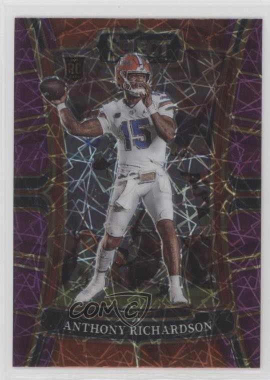 2023 Select Draft Picks Purple Lazer Prizm Anthony Richardson #4 Rookie RC 18d9