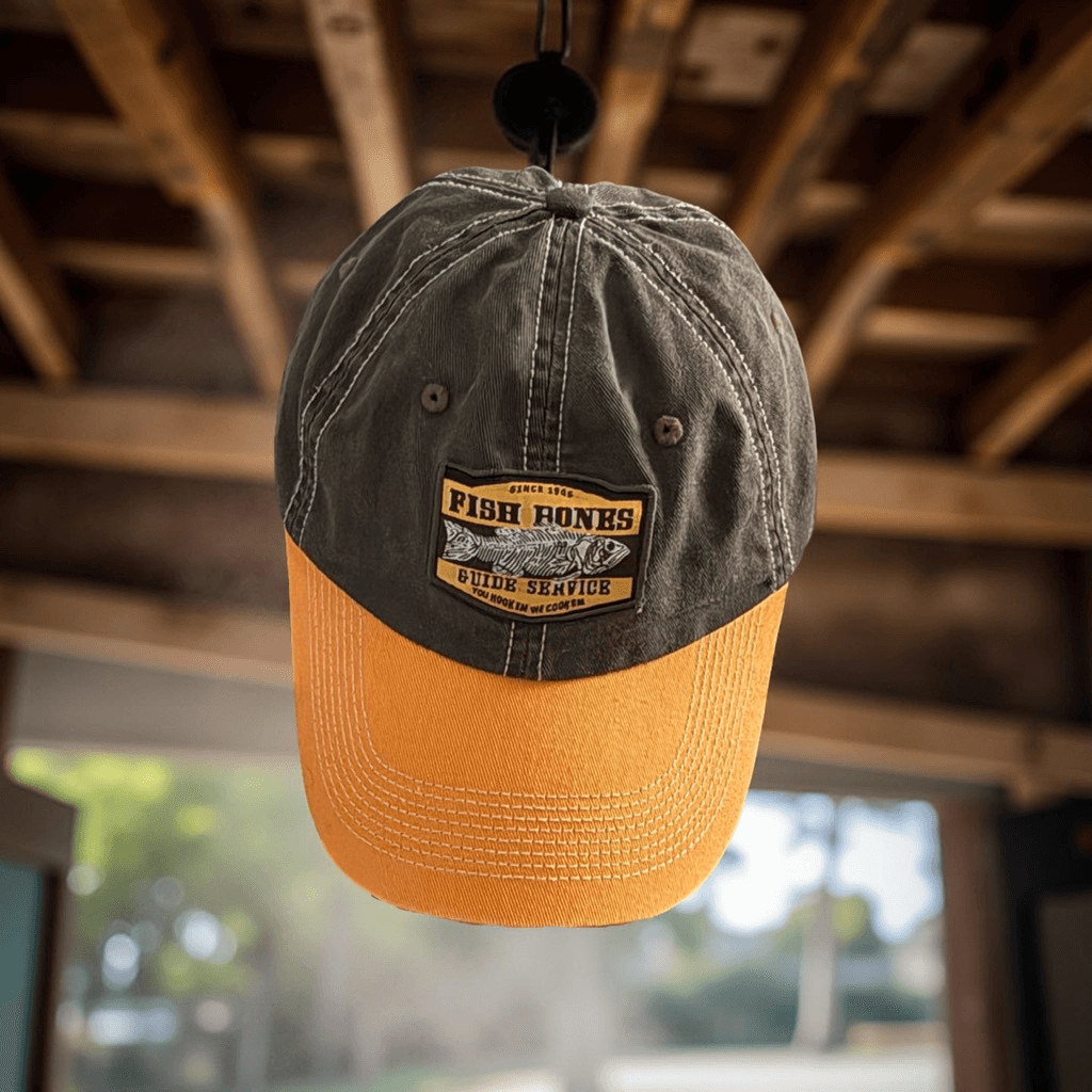 Point North Fish Bones Adjustable Back Hat Baseba… - image 1