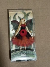 Tassie Fairy, 4” Handmade Fairy From Thailand. #CS1601 Red/black