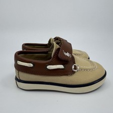 Kids Boys Polo Ralph Lauren Deck Dock Boat Shoes Size 5 Toddler