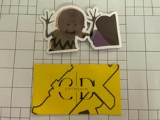 Mr. Boss and Pim Pimling Waterproof Sticker | Smiling Friends