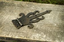 5" Medieval Decorative Bronze Finish Strap Hinges for Cabinets, Chests, and More