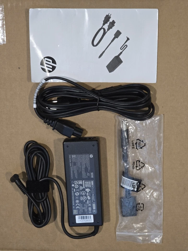 Adaptador de CA inteligente G6H43AA genuino HP 90w NUEVO/CAJA ABIERTA Foto 4 de 4