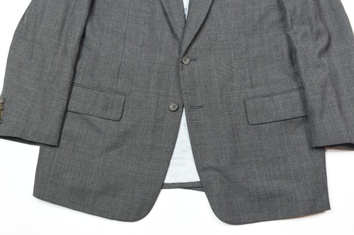Paul Stuart WESTGATE Suit Mens 43L Dark Gray Blue Wool Two-Button Classic - Picture 4 of 23