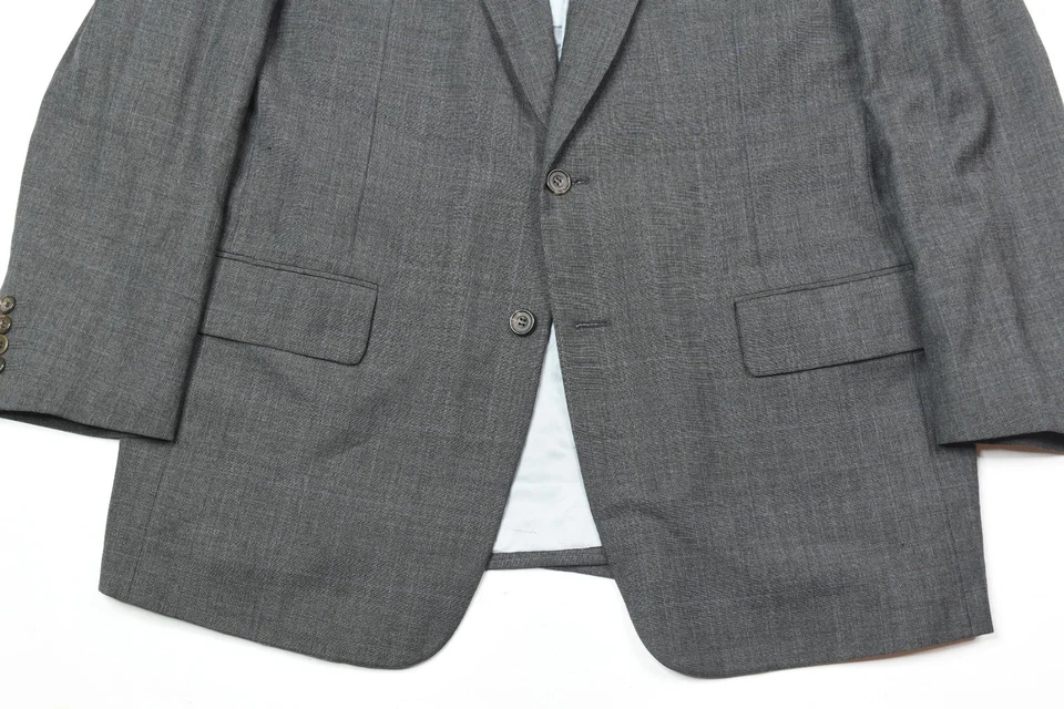 Paul Stuart WESTGATE Suit Mens 43L Dark Gray Blue Wool Two-Button Classic - Image 4 of 4