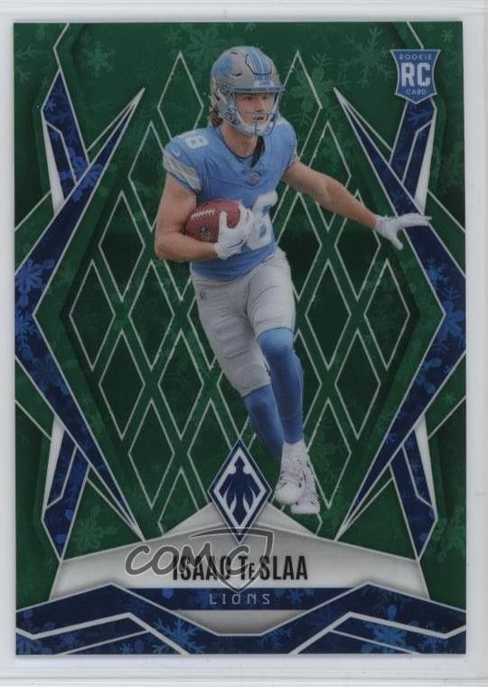 2025 Panini Phoenix Rookies Green Winter 15/149 Isaac Teslaa #189 Rookie RC