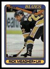 1990-91 Topps Rick Meagher St. Louis Blues #125