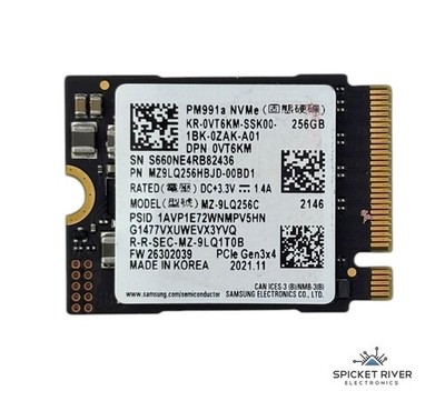 Samsung MZ-9LQ256C PM991a 256GB M.2 2230 NVMe PCIe Gen3x4 Solid State Drive SSD