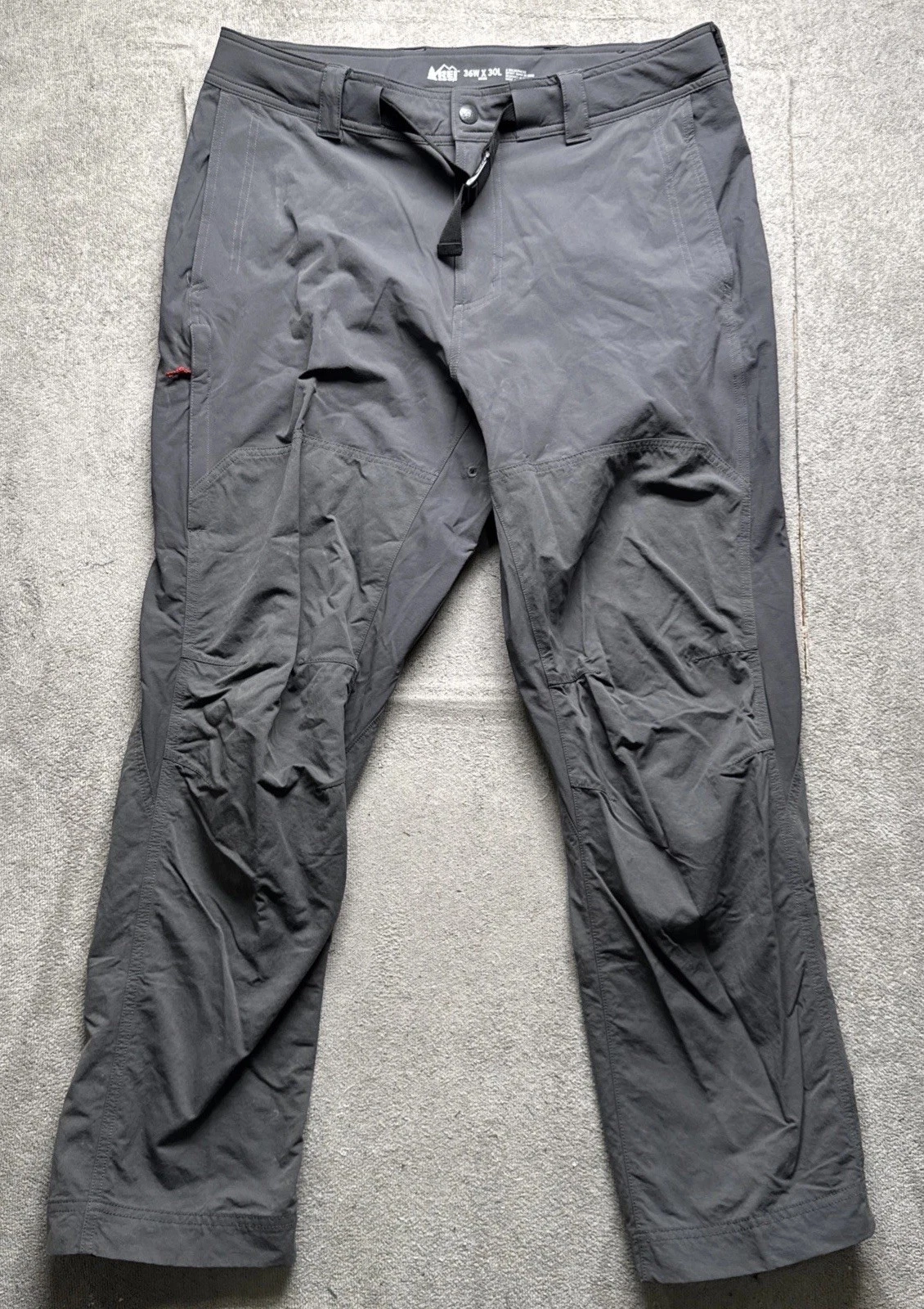 rei co op gray hiking pants mens nylon stretch outdoor travel quick dry 36
Opens in a new window or