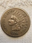 1876 Indian Head Cent F/VF Better grade Full Liberty