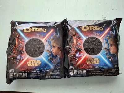 Lot of 2 OREO X Star Wars Limited Edition Cookies   10.68oz Dark Or Light Side