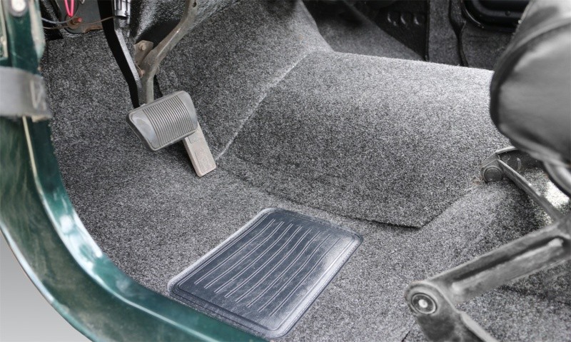 BedRug BRCYJ76F Premium Carpeted Front Floor Liner for 1976–1995 Jeep CJ-7/YJ