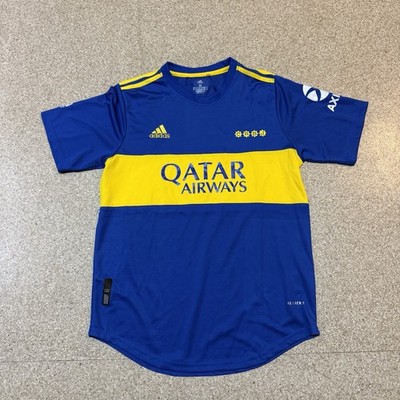 Adidas Boca Juniors Qatar Airways Football Home Jersey Blue Mens
