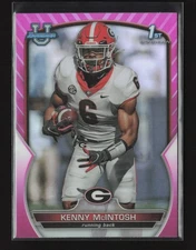 2022 Bowman University Chrome 1st Bowman Pink Refractor Kenny McIntosh #44