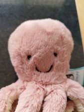 Jellycat Odell Octopus Plush Toy Medium Soft, Peach Pink WITH ORIGINAL TAGS