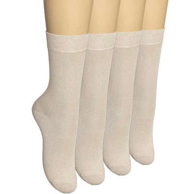 Women's Thin Rayon Socks Seamless Toe Dress Socks Women with Gift Box