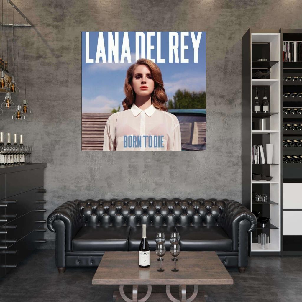 Lana Del Rey – Born To Die – Poster d'album de musique rétro sur toile pour décoration de chambre à coucher, bureau, chambre, cadeau sans cadre, 30 x 45 cm