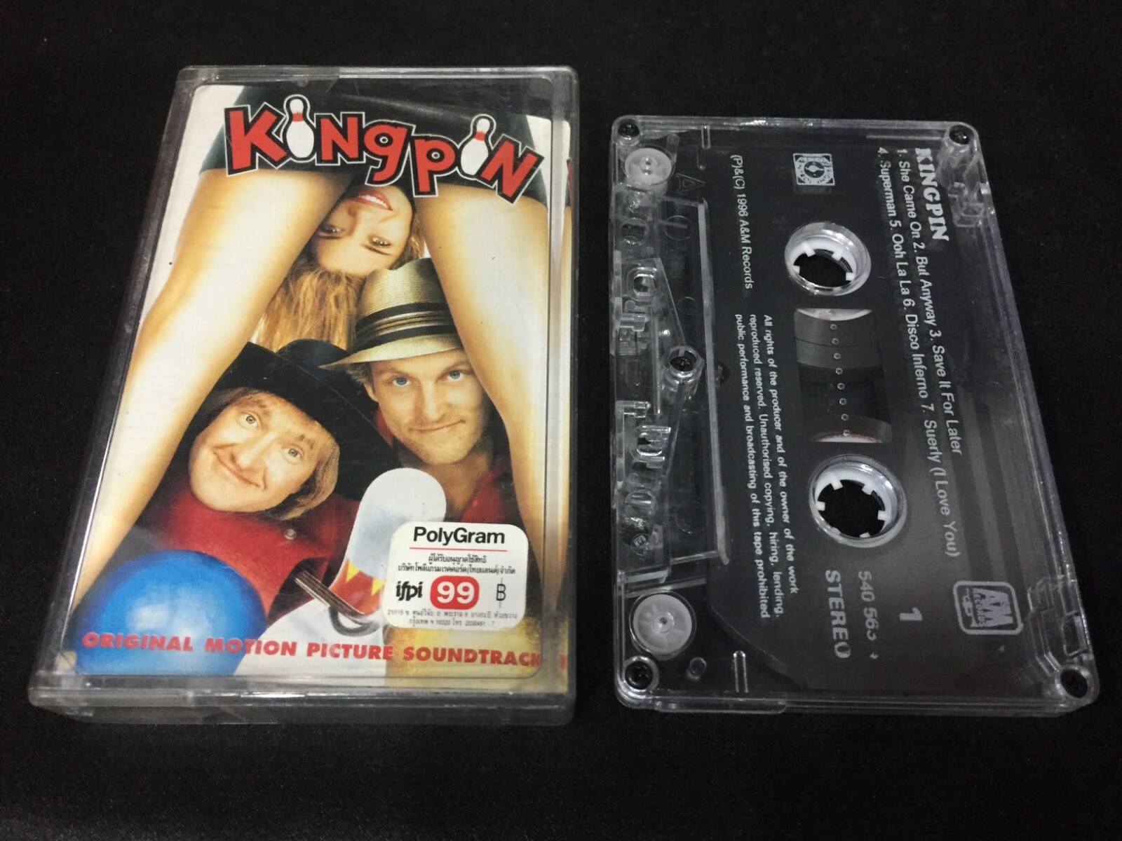 Kingpin Original Motion Picture Soundtrack OST Cassette Tape (A&M 1996